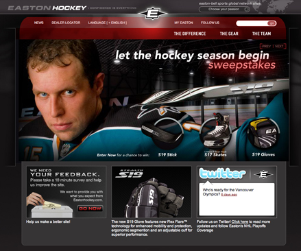 easton hockey webpage blog